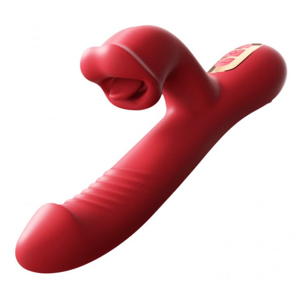 MizzZee - LipsJoy Automatic Thrusting Tongue Licking Vibrator (Chargeable - Red) MizzZee - LipsJoy Automatic Thrusting Tongue Licking Vibrator (Chargeable - Red)
